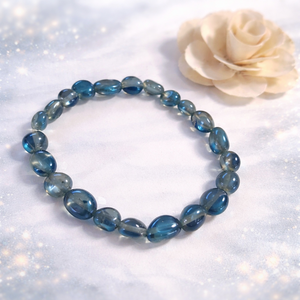 Akva aura kvarc ásvány karkötő, Ékszer, Karkötő, Gyöngyös karkötő, , MESKA