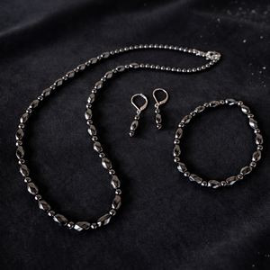 Hematit ásvány ékszer szett, Ékszer, Ékszerszett, Ékszerkészítés, MESKA