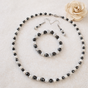 Howlit ásvány ékszer szett, Ékszer, Ékszerszett, Ékszerkészítés, MESKA