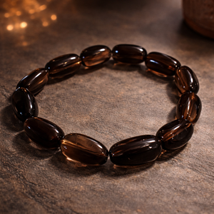 Füstkvarc ásvány karkötő, Ékszer, Ékszerszett, Ékszerkészítés, MESKA