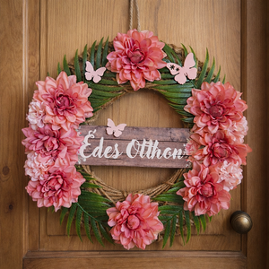 Virágos ajtó- és fali dekoráció, Otthon & Életmód, Dekoráció, Ajtó- és ablak dekoráció, Ajtódísz & Kopogtató, , MESKA