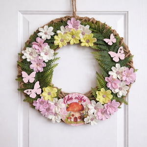 Tavaszi virágos ajtó- és fali dekoráció, Otthon & Életmód, Dekoráció, Ajtó- és ablak dekoráció, Ajtódísz & Kopogtató, , MESKA
