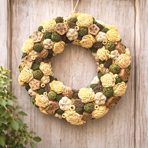 Kopogtató termésekkel díszítve, Otthon & Életmód, Dekoráció, Ajtó- és ablak dekoráció, Ajtódísz & Kopogtató, , MESKA