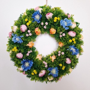 Virágos ajtódísz - otthon & életmód - dekoráció - ajtó- és ablak dekoráció - ajtódísz & kopogtató - Meska.hu