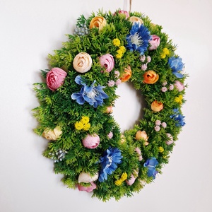 Virágos ajtódísz - otthon & életmód - dekoráció - ajtó- és ablak dekoráció - ajtódísz & kopogtató - Meska.hu