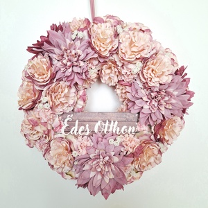 Csupa virágos ajtódísz - otthon & életmód - dekoráció - ajtó- és ablak dekoráció - ajtódísz & kopogtató - Meska.hu