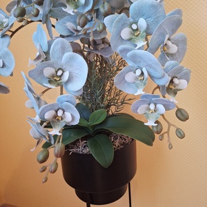 Állványos orchidea dekoráció  - otthon & életmód - virágdekoráció - virágdíszek - virágdísz kaspóban - Meska.hu