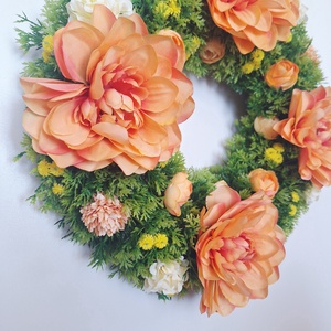 Virágos ajtódísz - otthon & életmód - dekoráció - ajtó- és ablak dekoráció - ajtódísz & kopogtató - Meska.hu