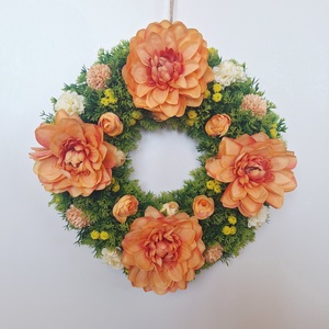 Virágos ajtódísz - otthon & életmód - dekoráció - ajtó- és ablak dekoráció - ajtódísz & kopogtató - Meska.hu