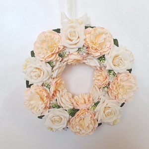 Csupa virágos ajtódísz - otthon & életmód - dekoráció - ajtó- és ablak dekoráció - ajtódísz & kopogtató - Meska.hu