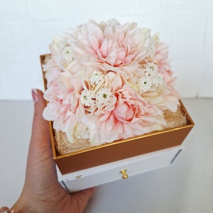 Pénz átadó kalap virágbox I. - otthon & életmód - papír, írószer - ajándékozás kellékei - pénzátadó doboz - Meska.hu