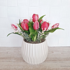 Tavaszi asztaldísz tulipánokkal II. - otthon & életmód - dekoráció - asztal és polc dekoráció - asztaldísz - Meska.hu