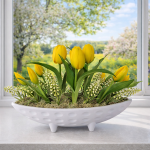   Tvaszi asztaldísz tulipánokkal - Meska.hu