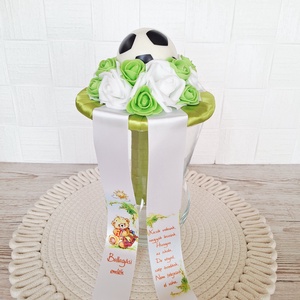 Focis ovis ballagási csokor-zöld - otthon & életmód - virágdekoráció - virágok - virágcsokor - Meska.hu