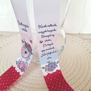 Ovis ballagási csokor plüss unikornissal II. - otthon & életmód - virágdekoráció - virágok - virágcsokor - Meska.hu