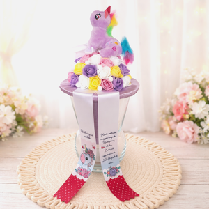 Ovis ballagási csokor plüss unikornissal II., Otthon & Életmód, Virágdekoráció, Virágok, Virágcsokor, , MESKA