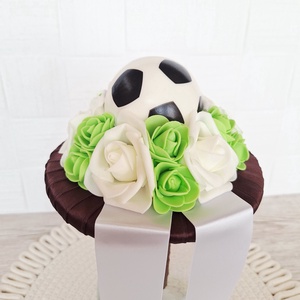 Focis ovis ballagási csokor-barna - otthon & életmód - virágdekoráció - virágok - virágcsokor - Meska.hu