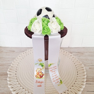 Focis ovis ballagási csokor-barna II. - otthon & életmód - virágdekoráció - virágok - virágcsokor - Meska.hu