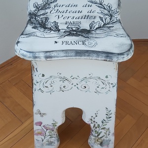 Fehér hokedli - otthon & életmód - bútor - más bútor - Meska.hu