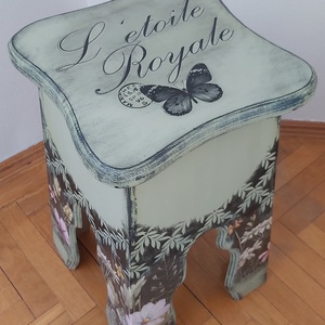 Zöld hokedli - otthon & életmód - bútor - más bútor - Meska.hu