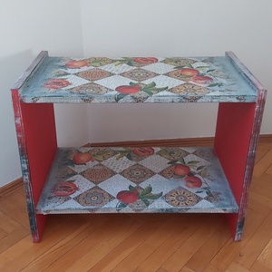Éjjeli szekrény, polc, kispolc, Otthon & Életmód, Bútor, Szekrény, Decoupage, transzfer és szalvétatechnika, Famegmunkálás, MESKA