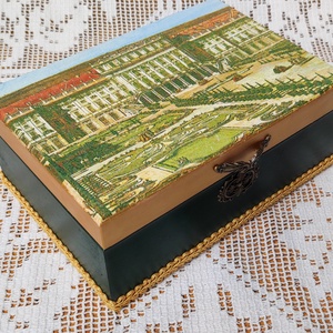 Schönbrunn díszdoboz, teafilter tartó doboz, teás doboz - otthon & életmód - konyhafelszerelés, tálalás - konyhai tárolás - tea & kávé tárolás - Meska.hu