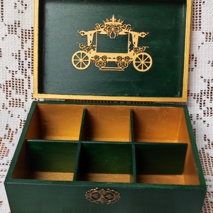 Schönbrunn díszdoboz, teafilter tartó doboz, teás doboz - otthon & életmód - konyhafelszerelés, tálalás - konyhai tárolás - tea & kávé tárolás - Meska.hu