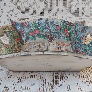 Karácsonyi kínáló tálca - otthon & életmód - konyhafelszerelés, tálalás - tálalás - tálca - Meska.hu