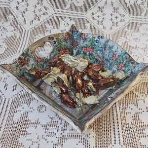 Karácsonyi kínáló tálca - otthon & életmód - konyhafelszerelés, tálalás - tálalás - tálca - Meska.hu