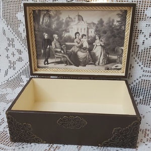 Sisi/Sissi/Erzsébet királyné díszdoboz/teás doboz/kávés doboz/teafilteres - otthon & életmód - dekoráció - asztal és polc dekoráció - díszdoboz - Meska.hu