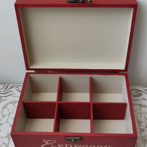 Kávékapszulás/teafilteres doboz/kávés doboz/teás doboz - otthon & életmód - konyhafelszerelés, tálalás - konyhai tárolás - tea & kávé tárolás - Meska.hu