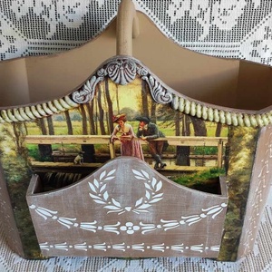 Újságtartó, fonaltartó, fából készült tároló - otthon & életmód - tárolás & rendszerezés - újságtartó - Meska.hu