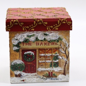 Karácsonyi házikó, mesebolt - karácsony - karácsonyi lakásdekoráció - karácsonyi falu, házikó - Meska.hu