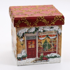 Karácsonyi házikó, mesebolt - karácsony - karácsonyi lakásdekoráció - karácsonyi falu, házikó - Meska.hu