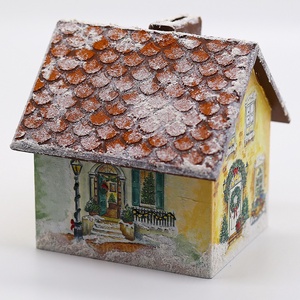 Téli házikó persely - otthon & életmód - dekoráció - asztal és polc dekoráció - persely - Meska.hu