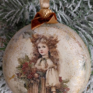 Nagyméretű medalion karácsonyfadísz - karácsony - karácsonyi lakásdekoráció - karácsonyfadíszek - Meska.hu