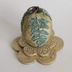 Antikolt fa tojástartó - ünnepi díszek, dekorációk - húsvéti díszek és dekorációk - húsvéti tojástartó - Meska.hu