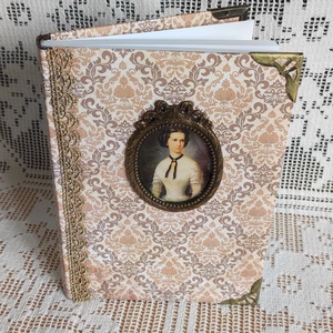 Erzsébet királyné / Sisi portréjával díszített határidő napló, Otthon & Életmód, Papír, írószer, Jegyzetfüzet & Napló, Scrapbook, Decoupage, transzfer és szalvétatechnika, MESKA