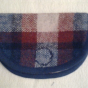 Pénztárca kockás szövetből - Meska.hu