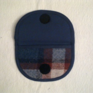 Pénztárca kockás szövetből -  - Meska.hu