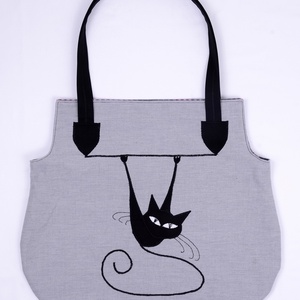 Macskás táska (nagy 3.) - Meska.hu