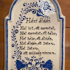 Kerámia Házi áldás - Meska.hu Kerámia Házi áldás - Meska.hu