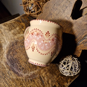 Különleges díszítésű hatalmas kerámia bögre - otthon & életmód - konyhafelszerelés, tálalás - tálalás - bögre & csésze - Meska.hu