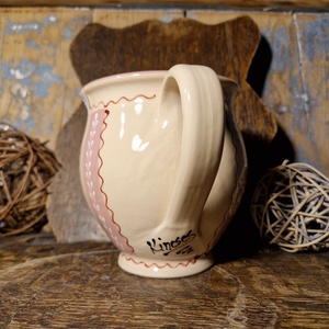 Angyalkás kerámia teásbögre - otthon & életmód - konyhafelszerelés, tálalás - tálalás - bögre & csésze - Meska.hu