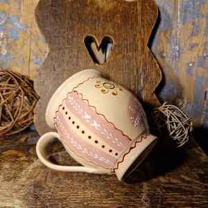 Angyalkás kerámia teásbögre - otthon & életmód - konyhafelszerelés, tálalás - tálalás - bögre & csésze - Meska.hu