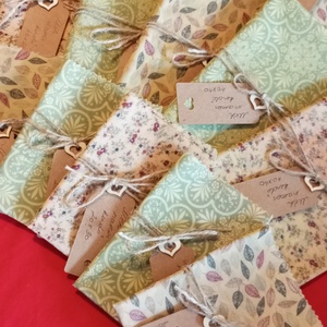 Méh viaszos kendő , Otthon & Életmód, Konyhafelszerelés, tálalás, Konyhai textil, Konyharuha & Törlőkendő, Újrahasznosított alapanyagból készült termékek, MESKA