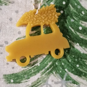 Autós karácsonyfa dísz méhviaszból , Karácsony, Karácsonyi lakásdekoráció, Karácsonyfadíszek, , MESKA