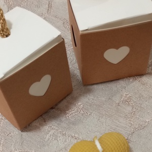 Szív alakú méhviaszos gyertya , Kellékek & szerszámok, Dekorációs kellékek, Dekorációs gyertya, , MESKA