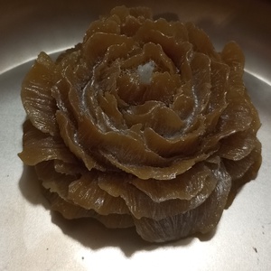 Csillamporos szellőrózsa méhviasz gyertya  - otthon & életmód - gyertya, illat, aroma - gyertya - Meska.hu