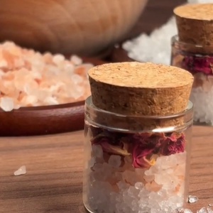 Rózsaszirmos fürdő só ( szerelmesek sója), Szépségápolás, Szappan & Fürdés, Fürdősó, fürdőgolyó, habfürdő, , MESKA